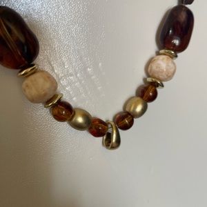 Laura Ashley Leather Beaded Choker